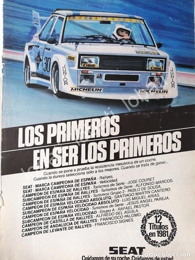 Poster collecting: CARTEL ANTIGUO ORIGINAL DE AUTOS SEAT 1981 LOGRA 12 TITULOS / 846