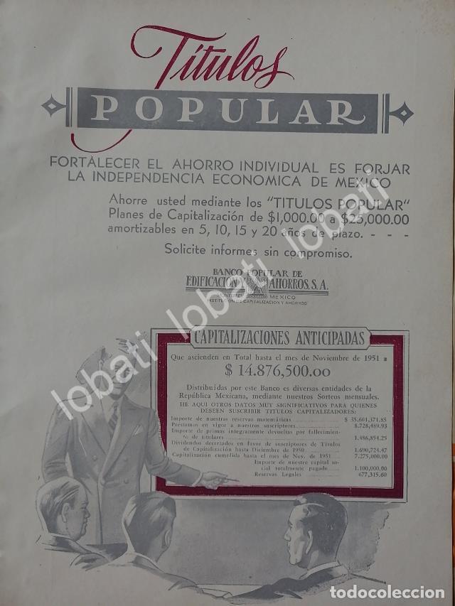 Poster collecting: CARTEL ANTIGUO ORIGINAL DE BANCO POPULAR DE EDIFICACION Y AHORROS 1952 /224