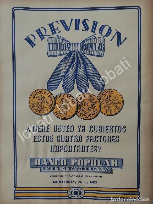 Poster collecting: CARTEL ANTIGUO ORIGINAL DE BANCO POPULAR DE EDIFICACION Y AHORROS 1942 /229