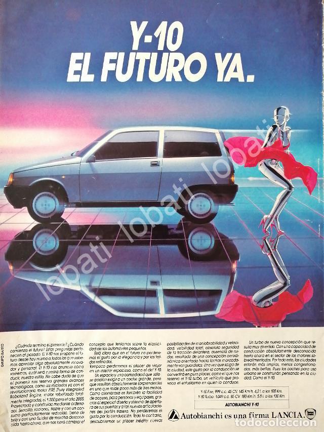 Poster collecting: CARTEL ANTIGUO ORIGINAL DE DE AUTOS LANCIA Y-10 1992 /886