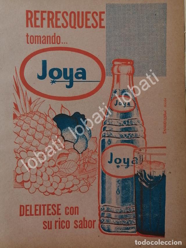 Poster collecting: CARTEL ANTIGUO ORIGINAL DE REFRESCOS JOYA 1965 ( TOPO CHICO ) DIBUJO: VERASTEGUI. /224