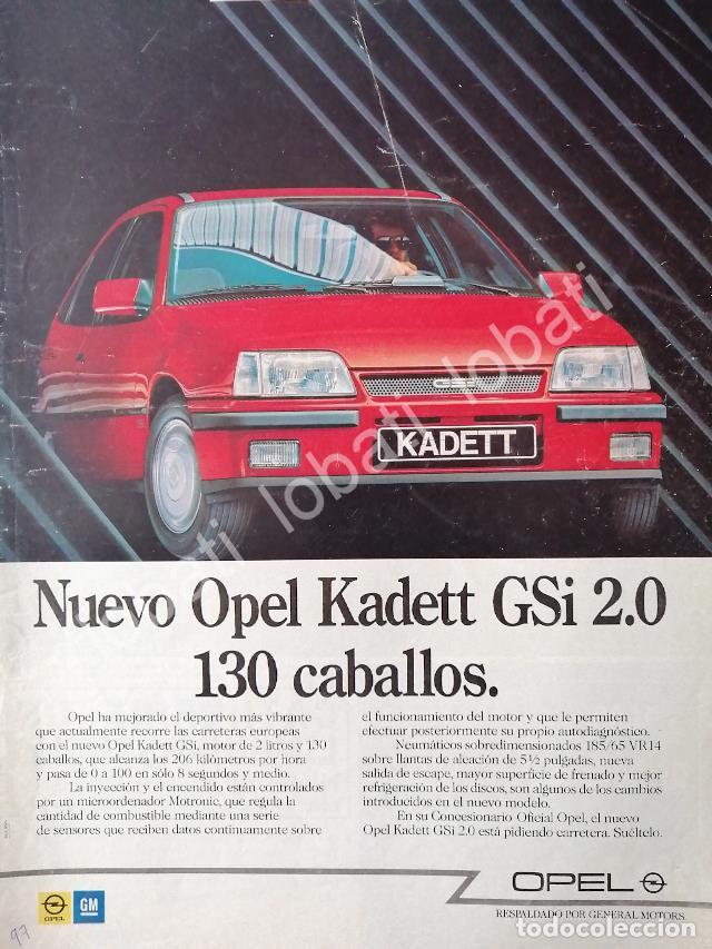 Sammeln von Plakaten: CARTEL ANTIGUO ORIGINAL DE AUTOS CHEVROLET OPEL KADETT GSi 2.0 1986 /899