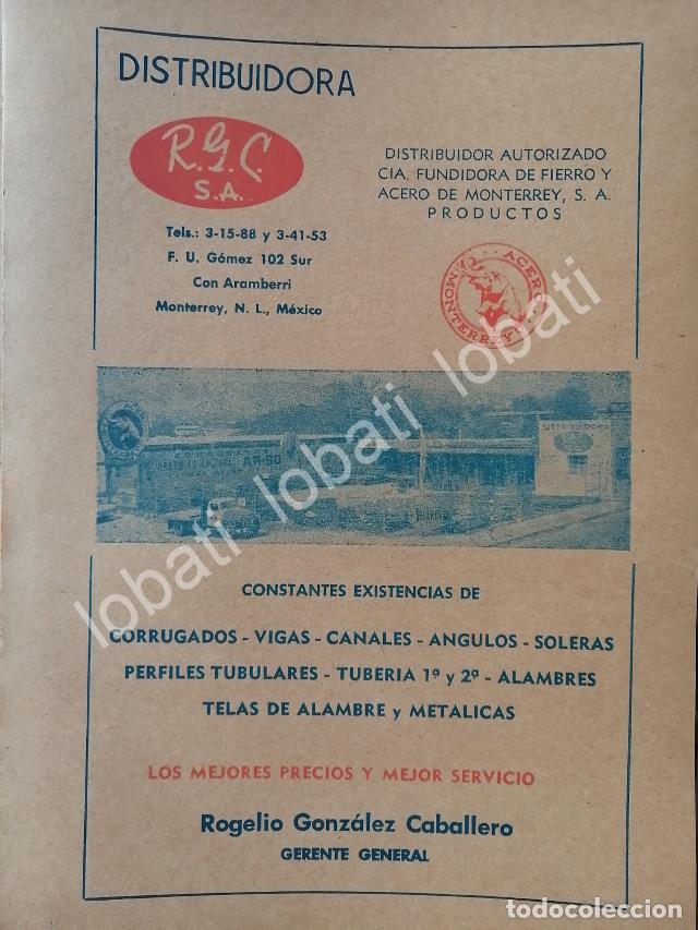 Sammeln von Plakaten: CARTEL ANTIGUO ORIGINAL DE DISTRIBUIDORA RGC. ROGELIO GONZALEZ CABALLERO 1965 /752 MONTERREY