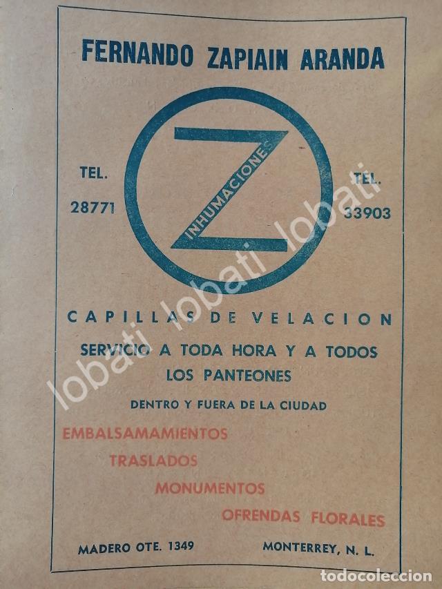 Sammeln von Plakaten: CARTEL ANTIGUO ORIGINAL DE INHUMACIONES, FUNERALES ZAPIAIN 1965 /753