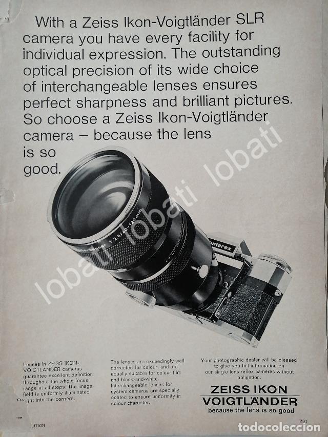 Collectionnisme d'affiches: CARTEL ANTIGUO ORIGINAL DE CAMARAS ZEISS IKON CONTAREX 1969 /428