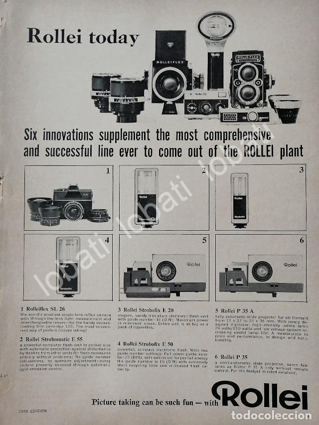 Poster collecting: CARTEL ANTIGUO ORIGINAL DE CAMARAS FOTOGRAFICAS ROLLEI 1969 /429
