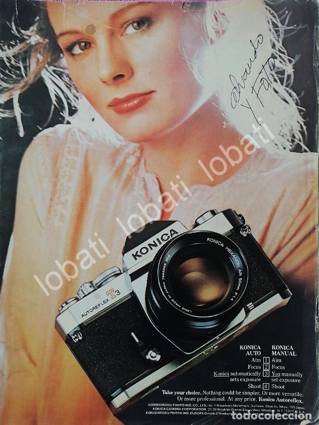 Poster collecting: CARTEL ANTIGUO ORIGINAL DE CAMARAS FOTOGRAFICAS KONICA T3 1970s /439