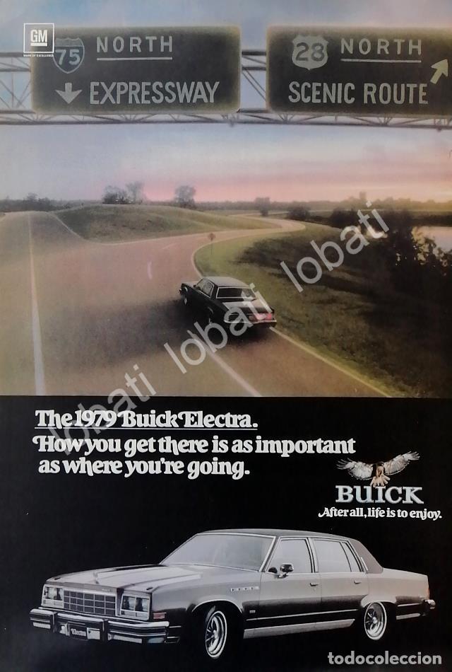 Poster collecting: CARTEL ANTIGUO ORIGINAL DE AUTOS GM BUICK ELECTRA 1979 /950