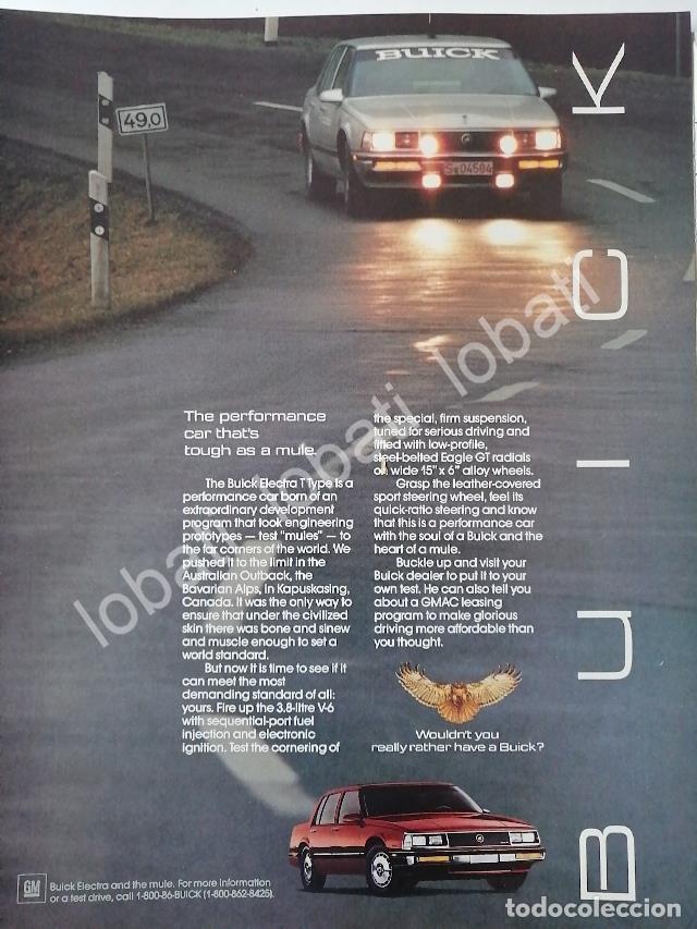 Poster collecting: CARTEL ANTIGUO ORIGINAL DE AUTOS CHRYSLER BUICK ELECTRA 1985 /951