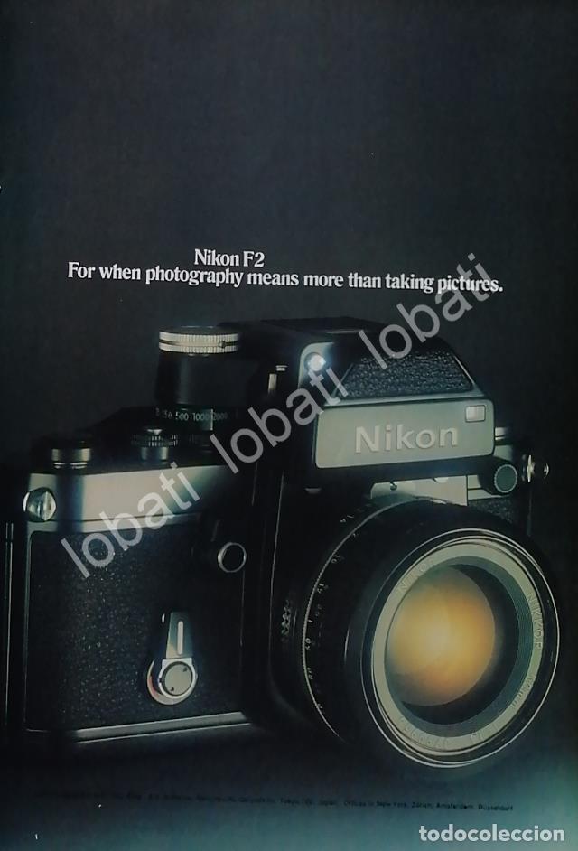 Poster collecting: CARTEL ANTIGUO ORIGINAL DE CAMARAS FOTOGRAFICAS NIKON F2 1970s /487