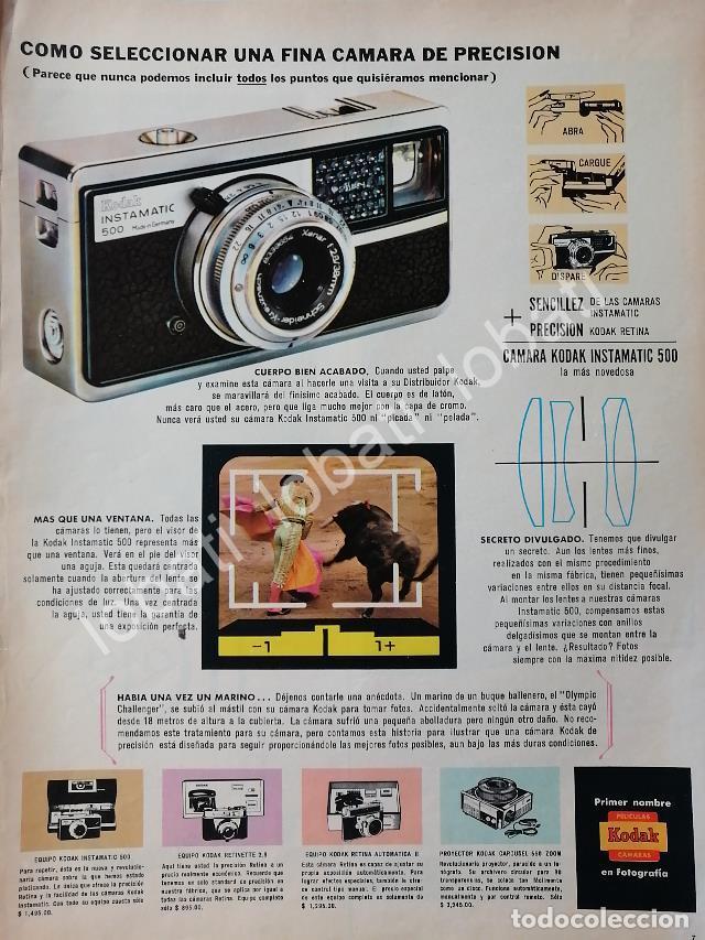 Poster collecting: CARTEL ANTIGUO ORIGINAL DE CAMARAS KODAK INSTAMATIC 500 1964 /552