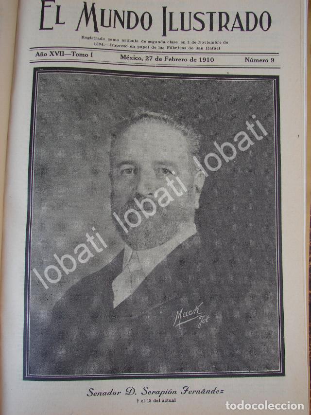 Poster collecting: PORTADA ANTIGUA ORIGINAL 1910 MUERE EL SENADOR. SERAPION FERNANDEZ CASTRO /PLT
