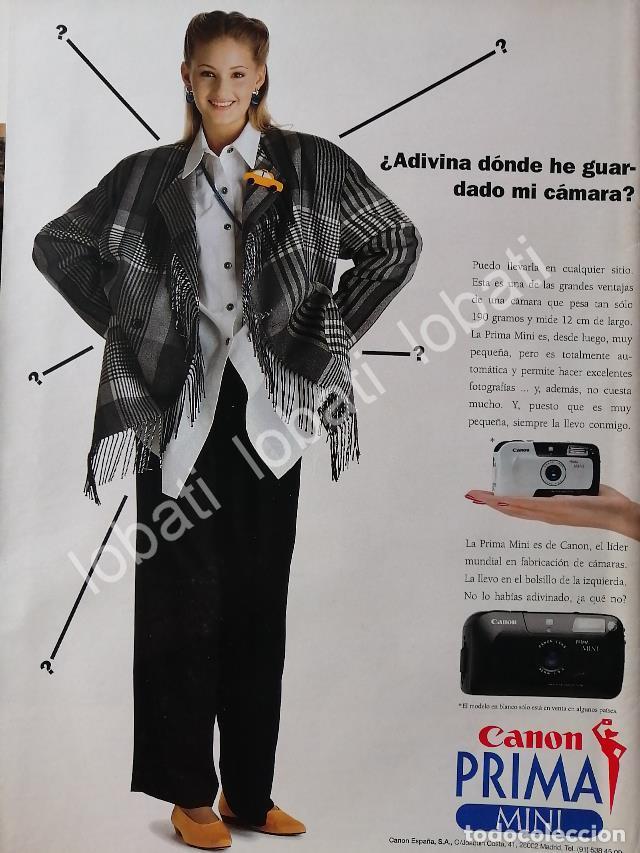 Poster collecting: CARTEL ANTIGUO ORIGINAL DE CAMARAS FOTOGRAFICAS CANON PRIMA MINI 1980s /568