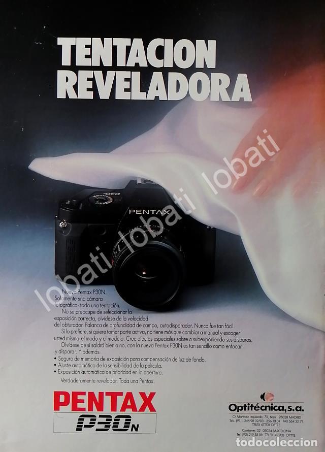 Poster collecting: CARTEL ANTIGUO ORIGINAL DE CAMARAS FOTOGRAFICAS PENTAX P30N 1980s /570