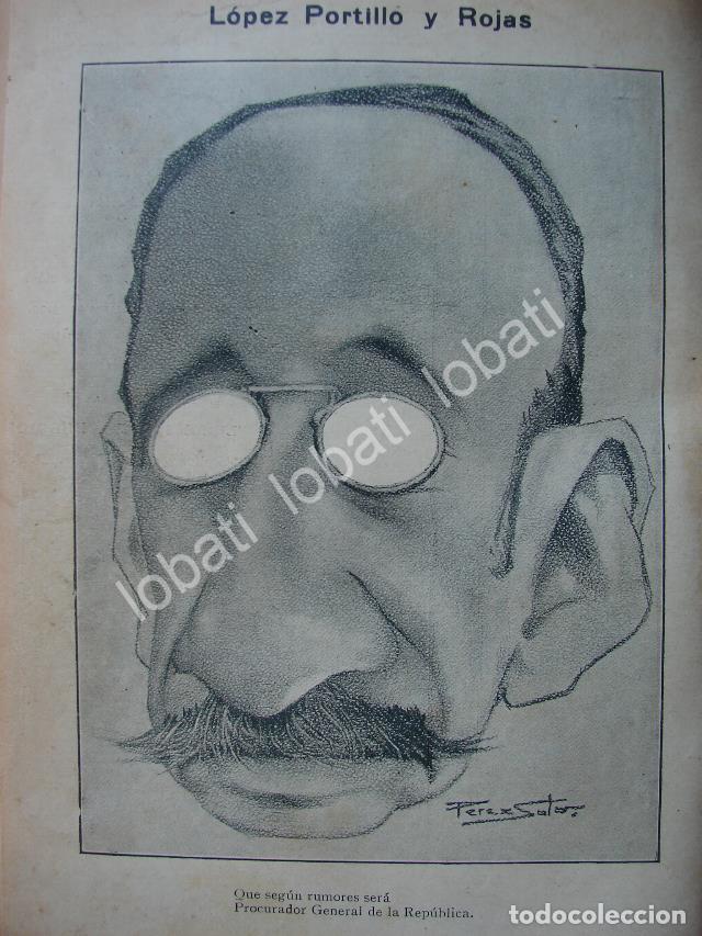 Poster collecting: CARICATURA ANTIGUA 1914. LOPEZ PORTILLO Y ROJAS / PLT
