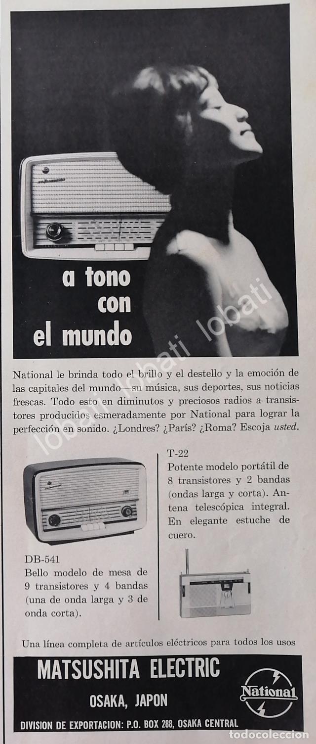 Poster collecting: CARTEL ANTIGUO ORIGINAL DE RADIOS NATIONAL MATSUSHITA DB-541 1960 /368