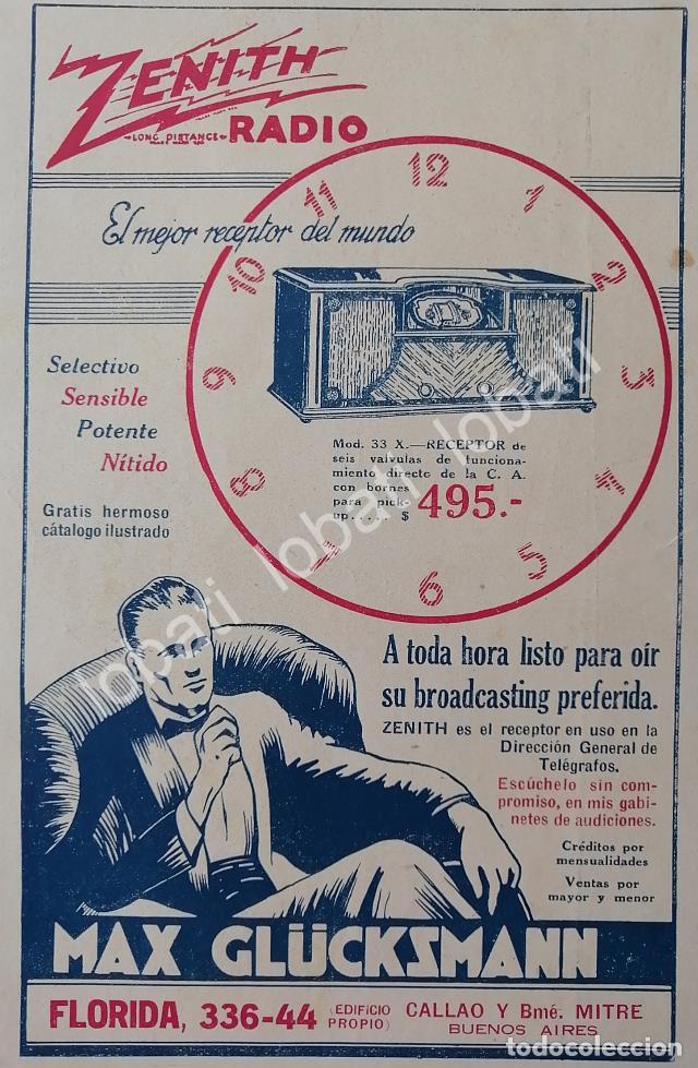 Poster collecting: CARTEL ANTIGUO ORIGINAL DE RADIOS ZENITH 33X 1927 /385