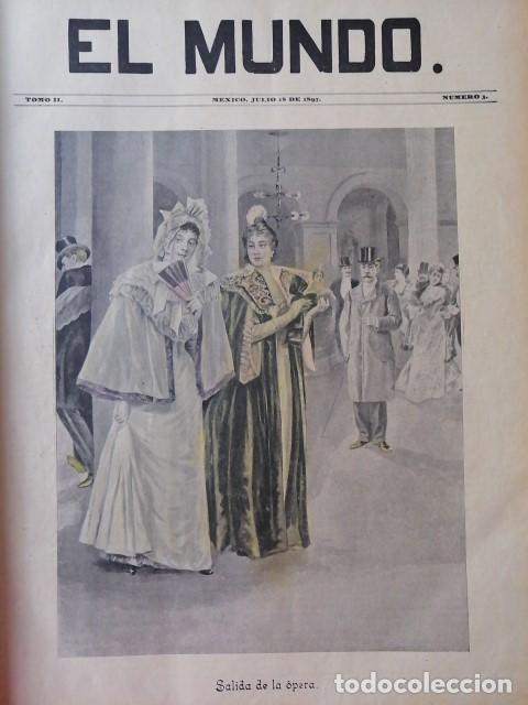 Sammeln von Plakaten: PORTADA ANTIGUA ORIGINAL 1897, SALIDA DE LA OPERA