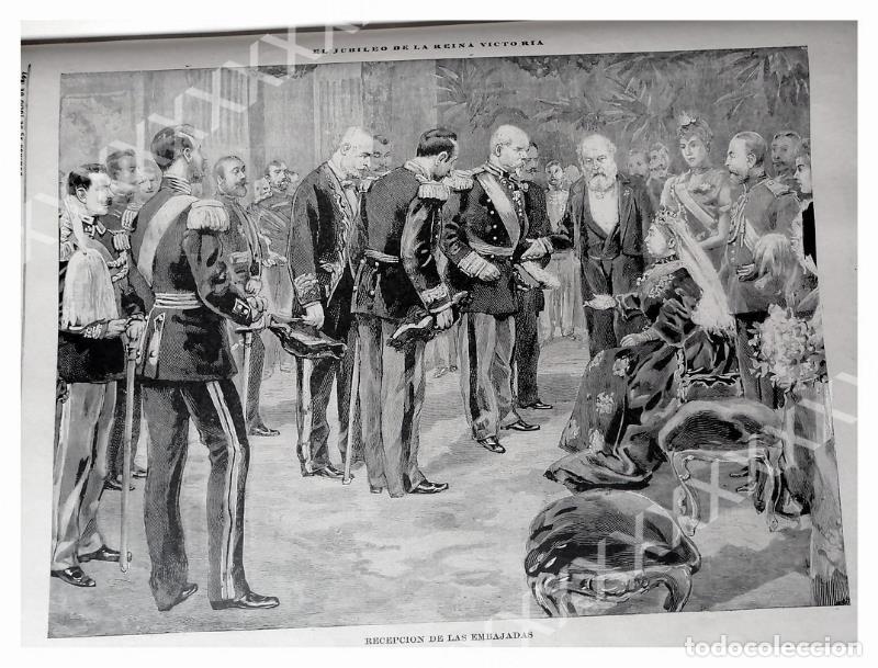Sammeln von Plakaten: CARTEL ANTIGUO ORIGINAL DE 1897 JUBILEO DE LA REINA VICTORIA