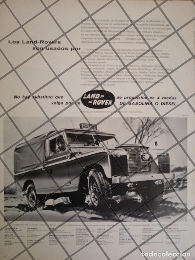 Sammeln von Plakaten: AFICHE RETRO ORIGINAL CAMIONETA LAND ROVER 1957 -1062
