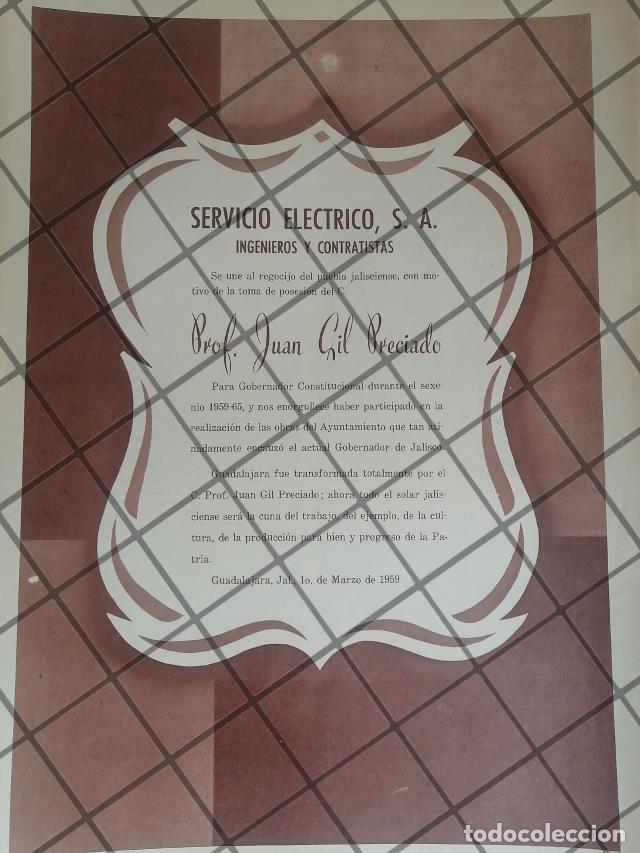 Sammeln von Plakaten: AFICHE POLITICO ANTIGUO. FELICITAN A JUAN GIL PRECIADO 1959