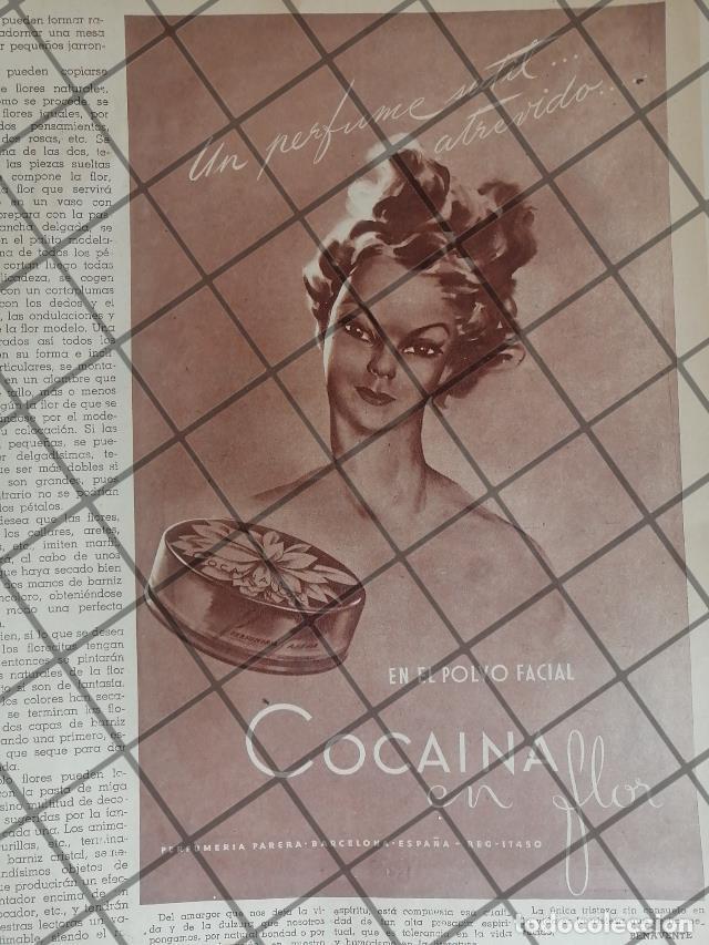 Sammeln von Plakaten: CARTEL PUBLICITARIO RETRO COSMETICO COCAINA EN FLOR /328