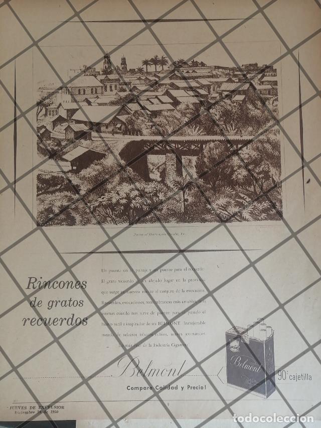 Sammeln von Plakaten: CARTEL ANTIGUO BELMONT DIB. ALBERTO BELTRAN, PUENTE HUATUSQUITO. VER