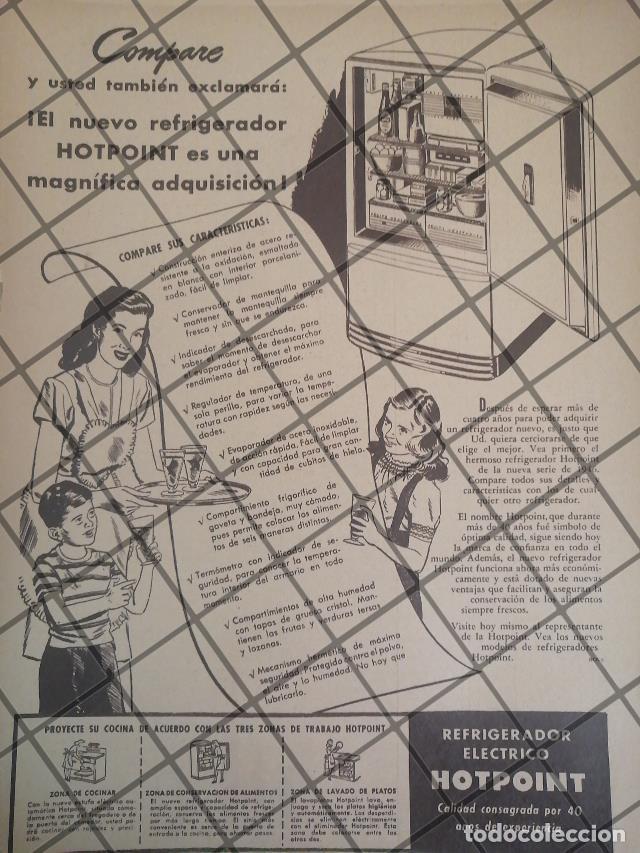 Collectionnisme d'affiches: CARTEL PUBLICITARIO RETRO REFRIGERADORES HOTPOINT 1944 644