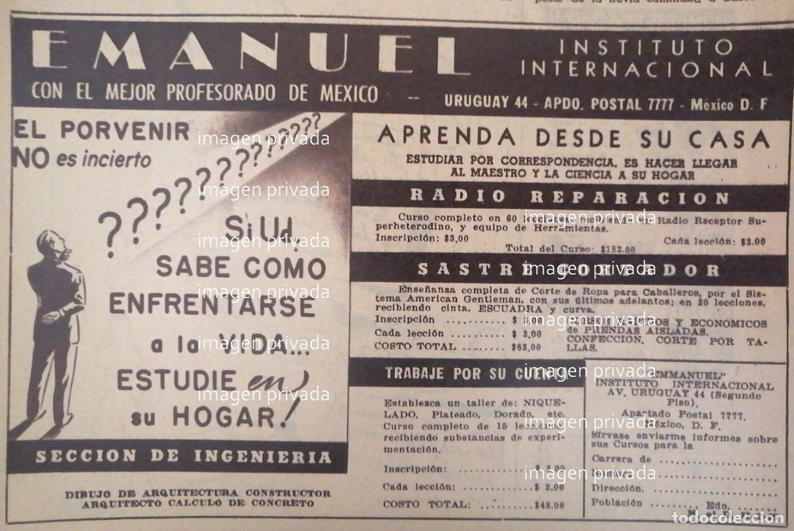 Collectionnisme d'affiches: CARTEL RETRO INSTITUTO TECNICO EMANUEL 1945 -E21