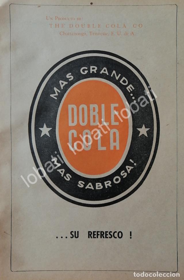 Collectionnisme d'affiches: CARTEL ANTIGUO ORIGINAL DE REFRESCOS DOBLE COLA 1965. MONTERREY /222