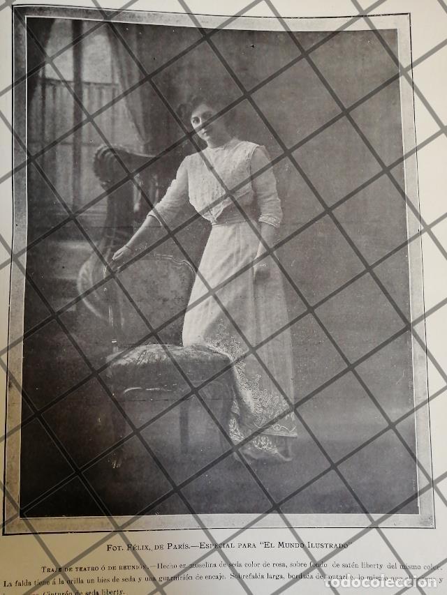 Collectionnisme d'affiches: CARTEL ANTIGUO 1910 VESTIDOS DE LUJO CASA FELIX DE PARIS 15