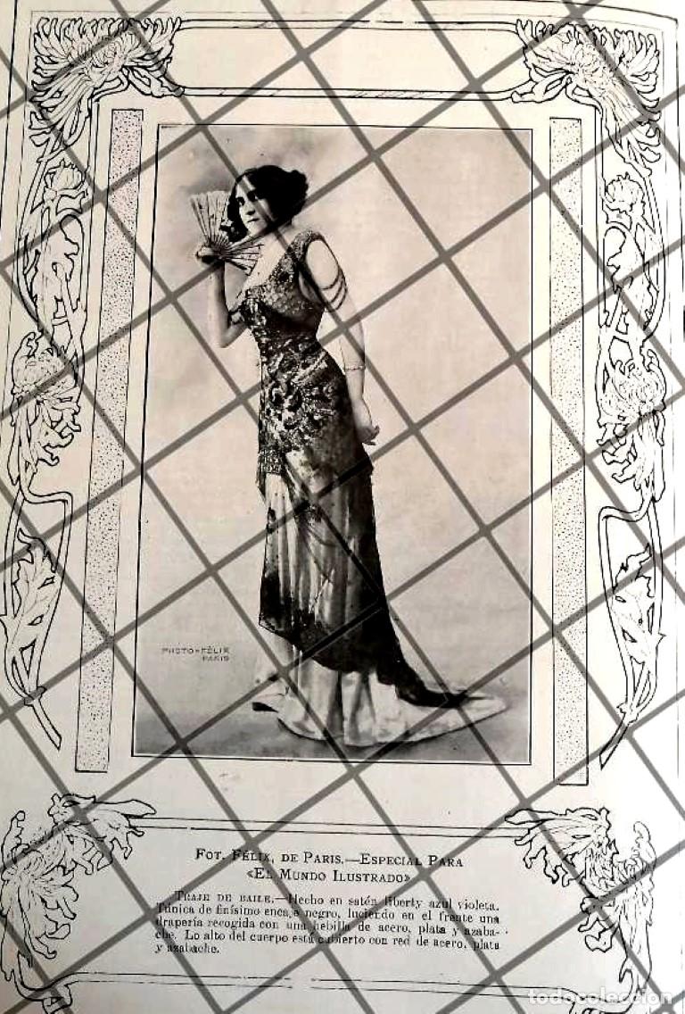 Poster collecting: CARTEL ANTIGUO 1910 VESTIDOS DIBUJO ANTONIO GEDOVIUS -33