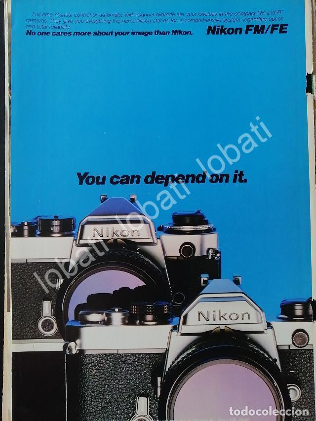Poster collecting: CARTEL ANTIGUO ORIGINAL DE CAMARAS FOTOGRAFICAS NIKON FM & FE- 1977 /501
