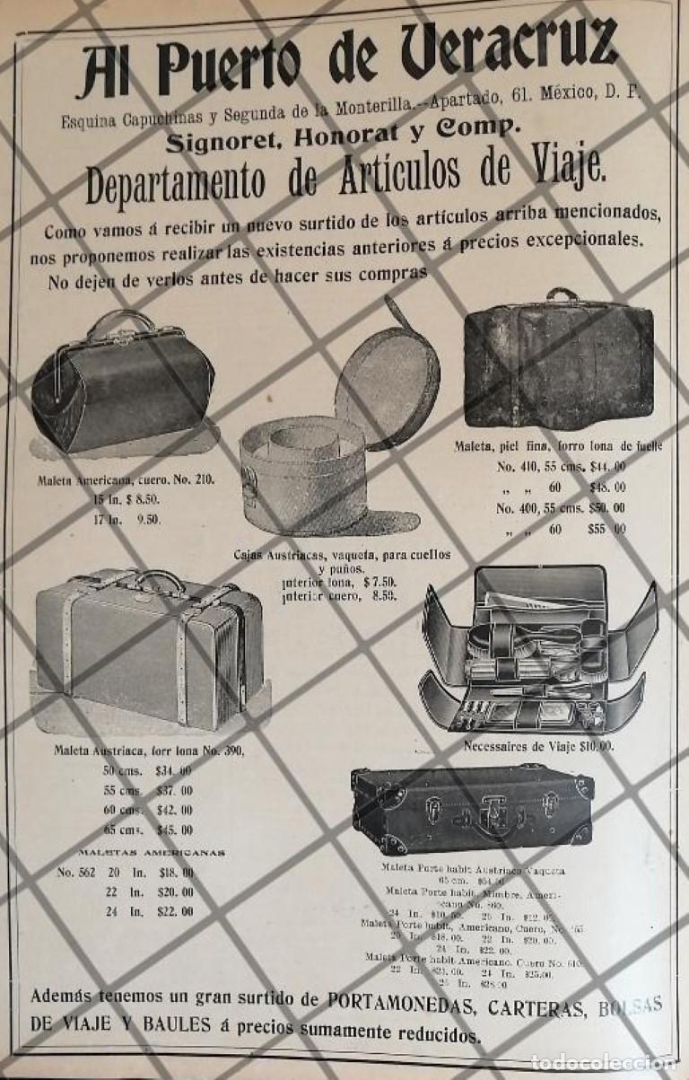 Poster collecting: PUBLICIDAD ANTIGUA TIENDA EL PUERTO DE VERACRUZ 1907 /19