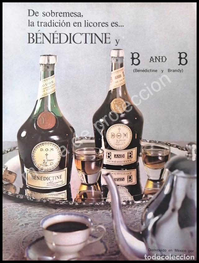 Poster collecting: CARTEL ANTIGUO ORIGINAL DE VINOS BENEDICTINE 1968