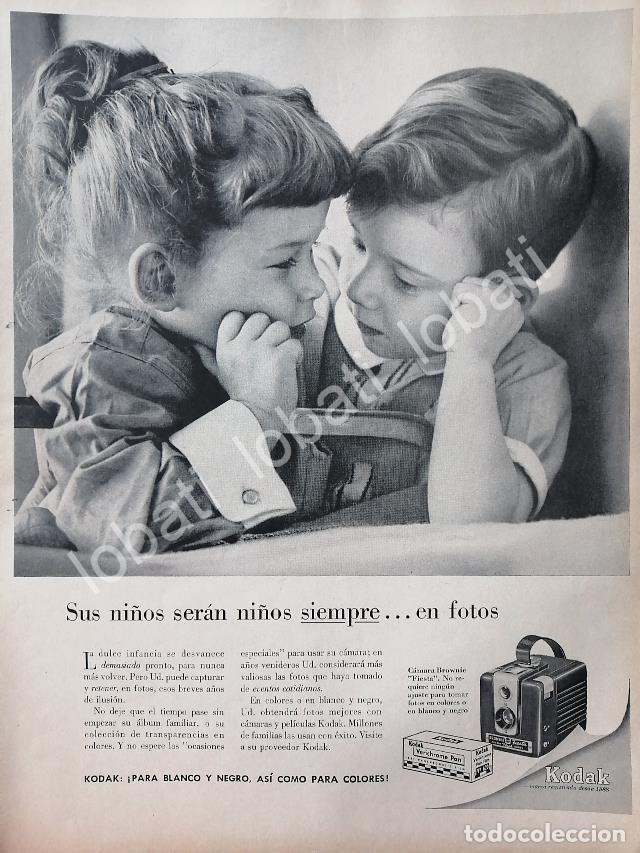 Poster collecting: CARTEL ANTIGUO ORIGINAL DE CAMARAS KODAK BROWNIE FIESTA 1958 /580