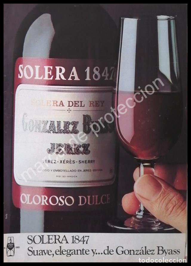 Poster collecting: CARTEL ANTIGUO ORIGINAL DE SOLERA DEL REY, GONZALEZ BYASS 1985