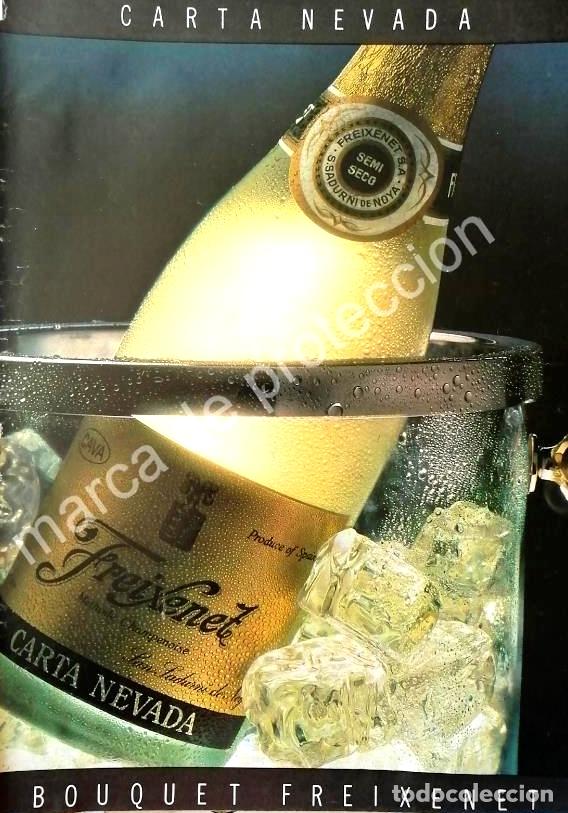 Poster collecting: CARTEL ANTIGUO ORIGINAL DE VINOS FREIXENET CARTA NEVADA 1980s