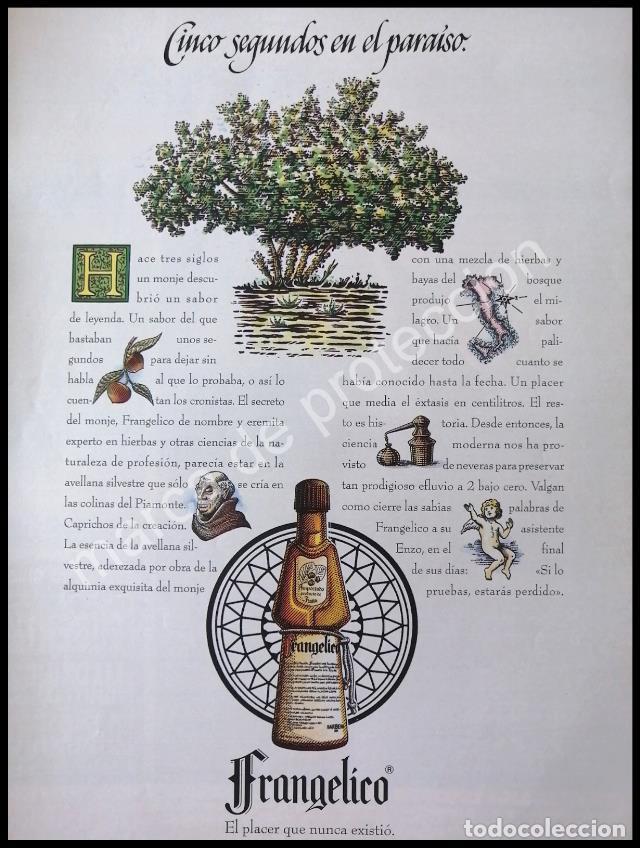 Poster collecting: CARTEL ANTIGUO ORIGINAL DE VINOS FRANGELICO 1980s ESPA&Ntilde;A