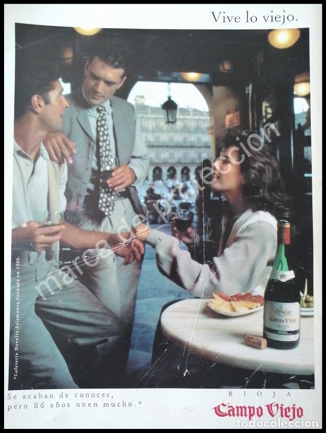 Poster collecting: CARTEL ANTIGUO ORIGINAL DE VINOS RIOJA CAMPO VIEJO 1980s