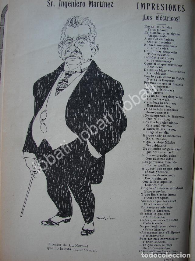 Poster collecting: CARICATURA ANTIGUA 1914. MIGUEL F. MARTINEZ, DIRECTOR DE LA NORMAL S.