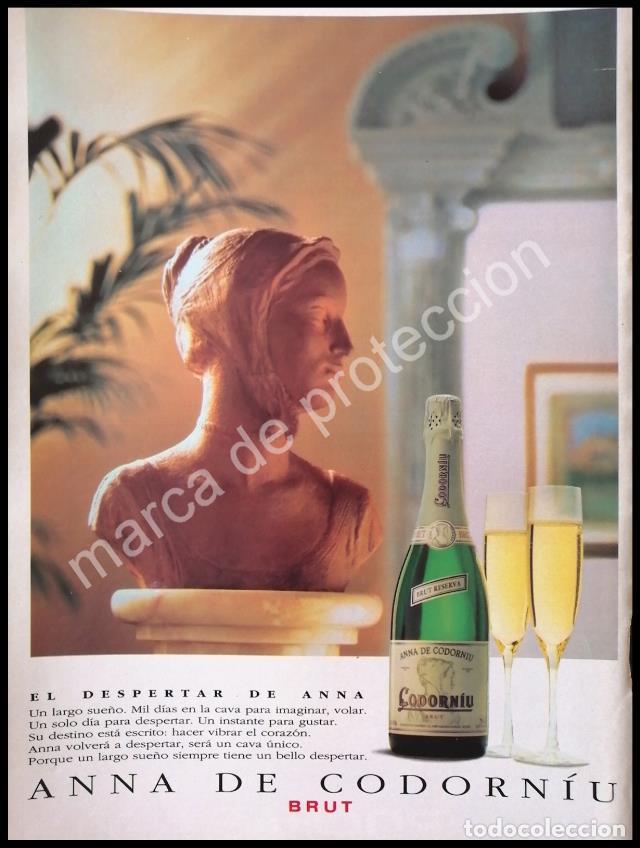 Poster collecting: CARTEL ANTIGUO ORIGINAL DE VINOS BRUT ANNA DE CORDONIU 1980s