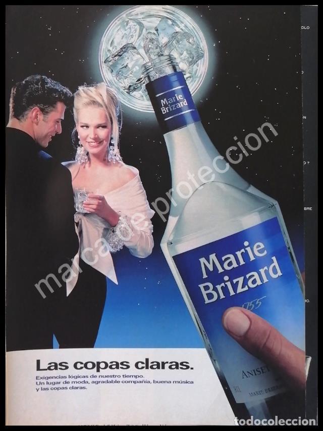 Poster collecting: CARTEL ANTIGUO ORIGINAL DE VINOS MARIE BRIZARD 1980s /2