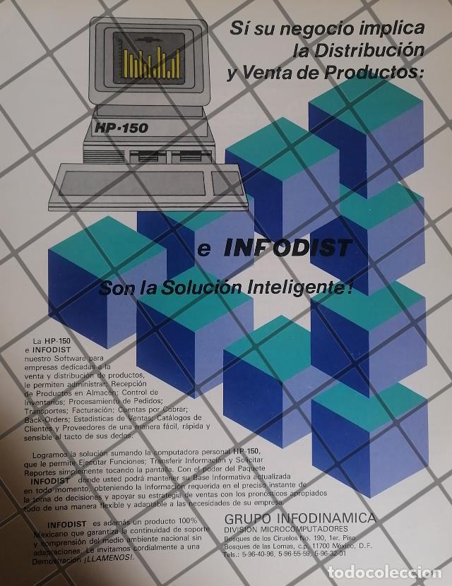 Poster collecting: PUBLICIDAD ANTIGUA GRUPO INFODICAMICA S.A 1985