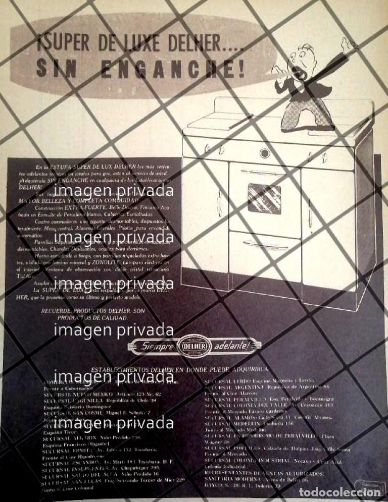 Poster collecting: CARTEL PUBLICITARIO RETRO ESTUFAS DELHER 1945 649
