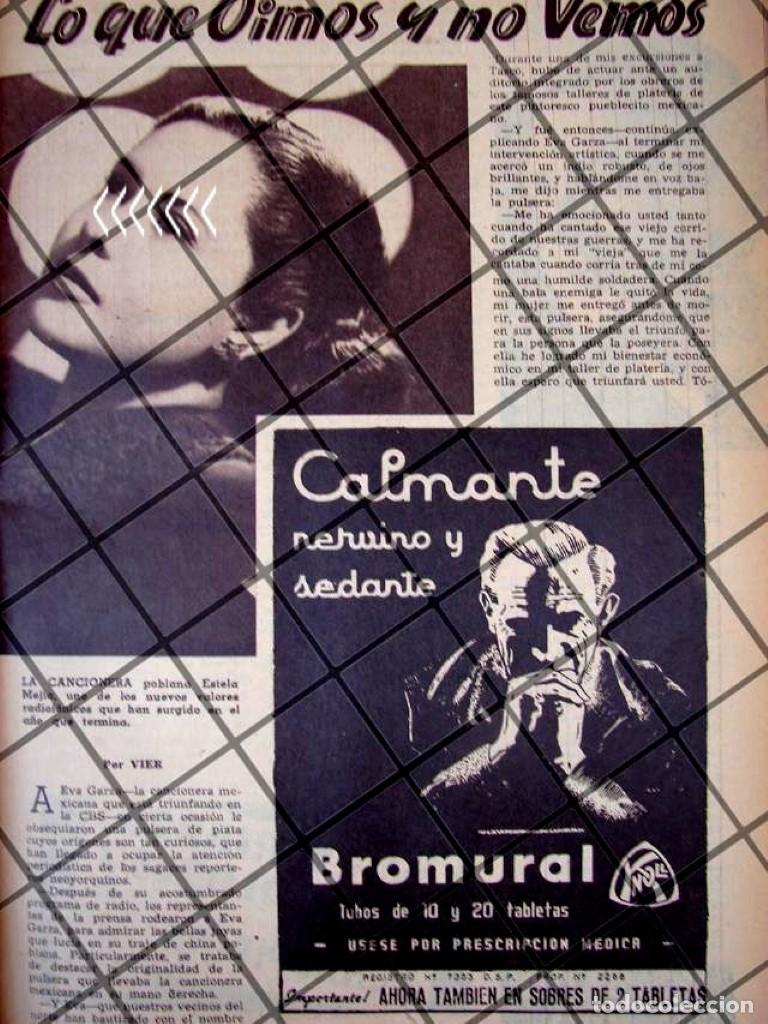 Poster collecting: AFICHE RETRO LA CANTANTE ESTELA MEJIA Y EVA GARZA 1944