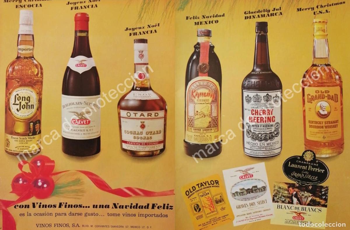 Poster collecting: CARTEL ANTIGUO ORIGINAL DE TIENDA. VINOS FINOS S.A . DF. 1967
