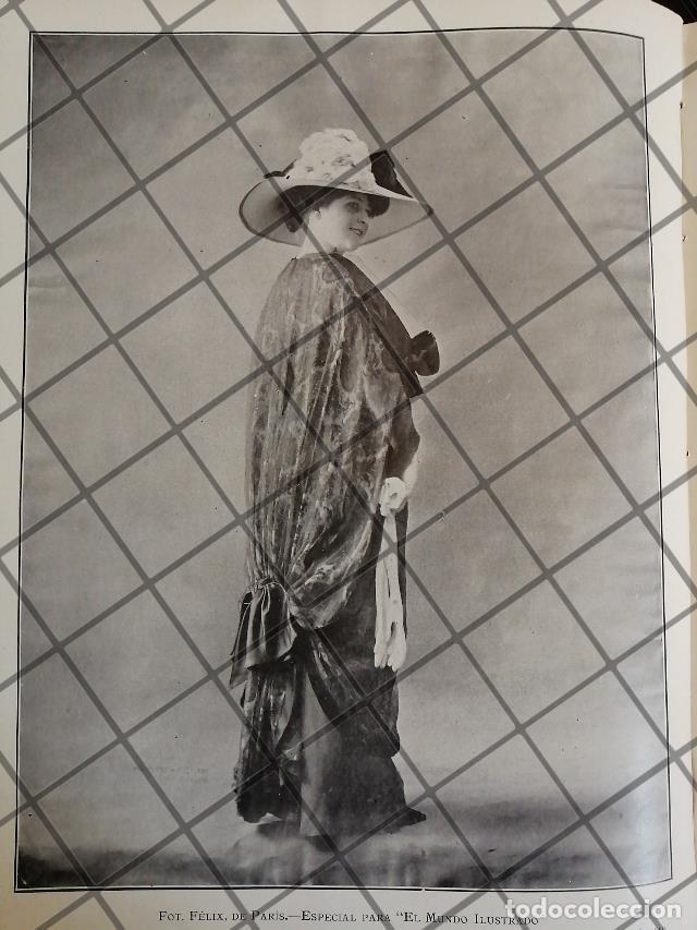 Collectionnisme d'affiches: CARTEL ANTIGUO 1910 VESTIDOS DE LUJO CASA FELIX DE PARIS 25