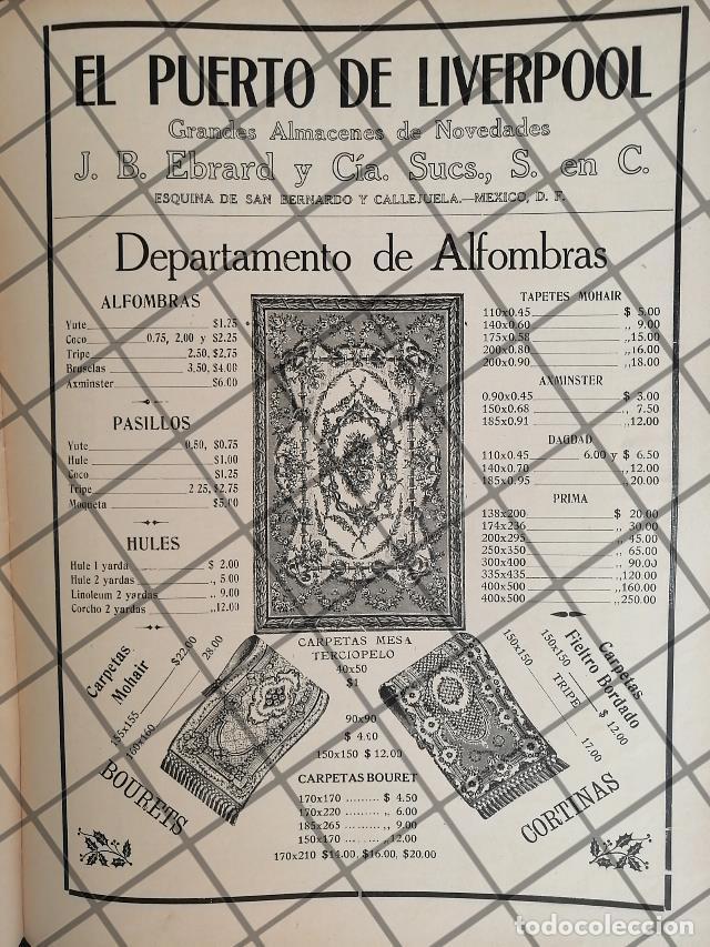 Collectionnisme d'affiches: CARTEL ANTIGUO TIENDA EL PUERTO DE LIVERPOOL 1910 -51