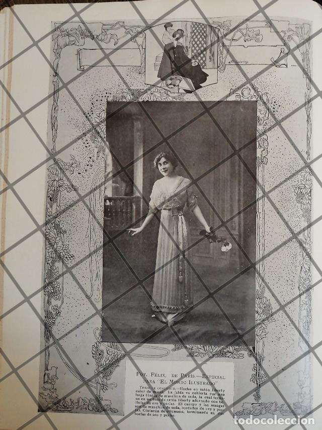 Collectionnisme d'affiches: CARTEL ANTIGUO 1910 VESTIDOS DIBUJO ANTONIO GEDOVIUS -31